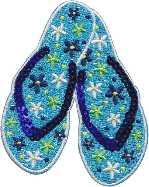 Tervis Sequins Flip Flops Made in USA Double Walled Insulated Tumbler Cup Keeps Drinks Cold & Hot, 16oz Mug, Clear...