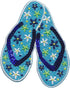 Tervis Sequins Flip Flops Made in USA Double Walled Insulated Tumbler Cup Keeps Drinks Cold & Hot, 16oz Mug, Clear...