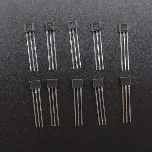 SING F LTD 20Pcs 49E OH49E SS49E Linear Hall Effect Sensors S49E TO-92 3 Pins Sensor Element Switch for Electric Vehicle Motor Repair...