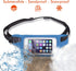 Ultimate Blue Waterproof Running Swimming Belt: Phone & Essentials Holder for Gym, Beach, Kayaking, Ski! Fits iPhone, Samsung - Touchscreen, IPX8 ...