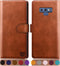 SUANPOT Galaxy Note 9 RFID Wallet Case - Leather Flip Folio, Credit Card Holder for Men & Women, Light Brown...