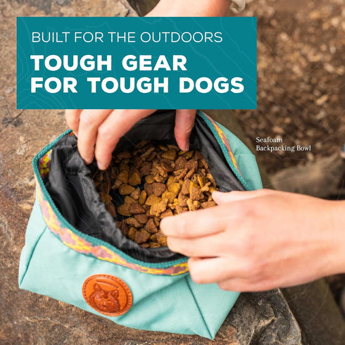 Wilderdog Backpacking Bowl - Holds Food & Water Up to 64oz - Olive...