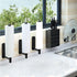 Upgraded Calegency Paper Towel Holder Under Cabinet, Wall Mounted Paper Towel Dispenser, Matte Black SUS304 Self-Adhesive and Drilling Optional La...