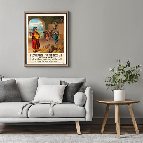 Posterizer 1 pcs-Preparation for the messiah poster-Religious Posters-Gifts for Christians -Decor for Church, Sunday School Classroom- unframed wa...