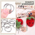 60Pcs Metal O Ring Kit Belts Hardware Pin O-Ring for Macrame, Camping Belt, Dog Leashes, Light Saber Accessories, Luggage Belt, Handbag(Sliver, 3/...