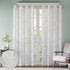 Madison Park Semi Sheer Single Curtain Modern Contemporary Botanical Print Out Design, Grommet Top, Window Drape for Living Room, Bedroom and Dorm...