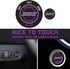 Car Push Start Button Cover for Dodge Challenger Charger Durango Accessories 2015-2024 - Engine Button Overlay Crazy Purple Emblem - 392 Style Bad...
