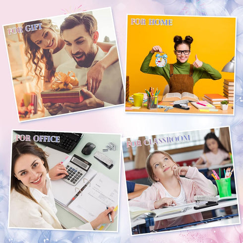 Bling Crystal Stapler Gift Sparkly Diamond Stapler for Desk Handmade Clay Rhinestone Machine Cute Stapler Pretty Office Stationery Kit Stylish Acc...