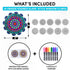 Hula Home Stained Glass Mandala Art Kit - DIY Window Clings with Markers, 10 Suncatchers - Perfect Hobby for Adults, Kids, Teens & Seniors - Ideal...