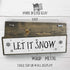 Christmas Wood Signs (Medium - Wood And Metal, Let It Snow - Christmas Sign)...