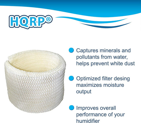 HQRP Wick Filter Compatible with Kenmore Sears Maf2, Ef2, 15508, 03215508000p; 15408, 154080, 17006, 29706 Humidifier