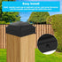 4x4"(3 5/8") Fence Post Cap,Deck Post Plastic Cap with Screws,PP Plastic Waterproof Protect Wooden Post Rot Proof and Anti-Cracking 12Pack…...