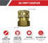 Simpson Cleaning 7100019 Replacement QC Socket for Pressure Washer Hoses Up to 4500 PSI, Brass, 3/8-Inch FNPT, Gold...