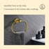 Towel Ring Brushed Gold, Suyar SUS304 Stainless Steel Towel Holder, Hand Towel Rack for Bathroom, Wall Mounted...