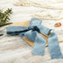 Dusty Blue Silk Ribbon, Satin Chiffon Frayed Fabric Ribbons for Gift Wrapping Crafts Flower Bouquets Wedding Invitation Decor Baby Shower 1-1/2 in...