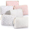 6 Pieces Coquette Makeup Bag Cotton Cosmetic Bag Cute Flower Makeup Bag Aesthetic Large Floral Makeup Pouch Quilted Travel Toiletry Bag Kawaii Stu...