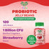 Probiotic Jelly Bean Gummies for Kids, Probiotic Supplements for Digestive Health, Nutritional Vegetarian Supplements, 120 Strawberry Blast Jelly ...