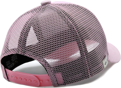 Cute Unicorn Hat for Girls Adjustable Mesh Trucker Cap for Kids 3-10 Ages Pink...
