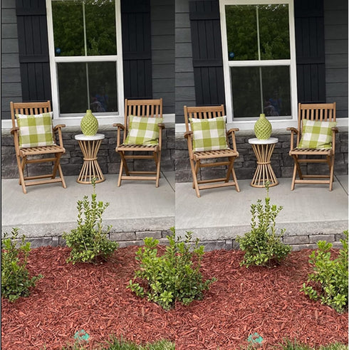 Outdoor Green Throw Pillow Covers 18x18 Set of 2 Buffalo Plaids Check Spring Front Porch Decorative Gingham Cushion Cases Home Decor Farmhouse Rus...