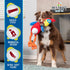 Pet Craft Supply Giggling Puffin & Parrot Multi Pack Interactive Dog Toys With Sound for Large Breed and Small Dogs Soft Chew Plush Dog Toy, Red B...