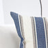 JOJUSIS Stripe Throw Pillow Covers Farmhouse Pillowcases Pack of 2 20 x 20 Inch Blue...