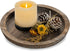 Romadedi Rustic Wooden Tray Candle Holder - Small Wood Decorative Plate Pillar Candle Tray for Farmhouse Kitchen Countertop Bathroom Coffee Table ...