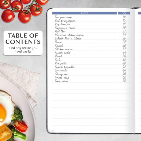 Legend Recipe Book – Blank Family Cookbook to Write In Your Own Recipes – Empty Cooking Journal – Personalized Cooking Notebook, Hardcover, A5, 58...