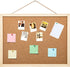 2 Pack Cork Board Bulletin Board, 15.7"X 12" pin Boards for Walls, Oak Wood Finish Frame, Wall Mounted Cork Board for Office Home and School(Pins,...