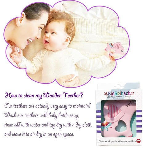 Soft Pink Elephant Teether Toy for Babies 3-6/6-12 Months Silicone Teething Toy Gift for Girls Gum Massager Anxiety Relief Items...