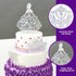 DecoPac Quinceanera Cake Topper, Glitter Cake Topper, Silver Cake Decoration, 3 Piece Set...