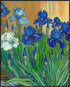 Posterizer 1 pcs-vibrant classics inspired-in oil painting style-vibrant blue flowers 2-Floral & Botanical Art-Vintage Art-Gift for Art Lovers- un...