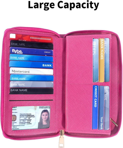 Chelmon Womens Wallet Leather RFID Blocking Purse Credit Card Clutch...