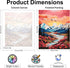 Okarina Paint by Numbers Kit for Adults Beginner Canvas, Sun Mountain Acrylic Adult Paint by Number Kits, Natural Abstract Landscape Flowers Oil N...