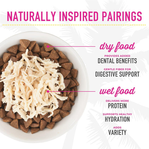 Tiki Cat After Dark, Velvet Mousse, Chicken & Duck Recipe in Chicken Broth, Grain & Potato Free Formula, with High Protein & Nutrient Dense Blende...