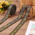BENECREAT 10.9 Yards 25mm Goldenrod Vintage Jacquard Ribbon, Boho Braid Embroidered Trim for Clothing, Bag, Headbands, Pillowcases, Pet Collar...