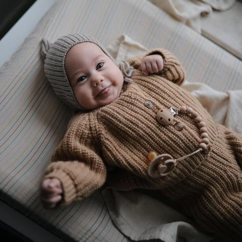 mushie Extra Soft Muslin Fitted Changing Pad Cover (Tradewinds)...