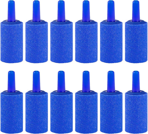 Pawfly Aquarium Air Stone 1 Inch Cylinder, Fish Tank Air Bubble Diffuser Airstone for Nano Air Pumps Small Buckets and Fish Tanks, 12 Pack...