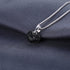 JewelryPalace Love Heart Cut Genuine Black Spinel Pendant Necklace for Women, 14k White Gold Plated 925 Sterling Silver Necklace for Her, Natural ...