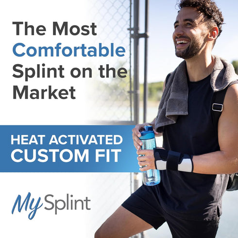 Custom-Fit Wrist Splint - Heat-Activated, Moldable Thermoplastic Support - Comfortable and Adjustable for Custom Recovery - One Size Fits All...