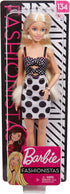 Barbie Fashionistas Doll with Long Blonde Hair - Polka Dot Outfit...