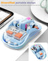 Unique Transparent Bluetooth Mouse with USB & Type-C Two Receiver, Small Portable Wireless Rechargeable Mice for MacBook/pc/iPad/Laptop and Multi ...