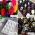 BUSOHA Skull Chocolate Molds Silicone - 2 Pack 40 Cavity Non-Stick Gummy Skull Silicone Molds with 1 Droppers for Chocolate, Candy, Jelly, Ice Cub...