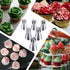 Hofumix Russian Piping Tips Cake Decorating Kit Cake Decorating Tips Buttercream DIY Baking Tools School Prevailing Torch Russian Nozzles Ball Bak...