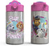 Zak Designs Paw Patrol Skye - Stainless Steel Water Bottle with One Hand Operation Action Lid and Built-in Carrying Loop, Straw Spout is Perfect f...