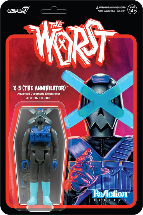 Super7 The Worst X-5 (Infared) - 3.75" The Worst Action Figure with Accessory Collectibles and Retro Toys...