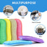 6 Pack Multi-Purpose Scrub Sponges for Kitchen 6 Colors, Non-Scratch Microfiber Sponge with Heavy Duty Scouring Power, Effortless Cleaning of Dish...