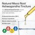 Maca Root and Ashwagandha Tincture - Organic Maca & Ashwagandha Supplements for Men & Women - Adaptogenic Liquid Supplement for Mood Support - Alc...