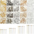 1000 Pieces Jewelry Making Silver Gold 16mm 20mm 25mm 30mm Ball Head Pins Needles Brass Long Craft Head Pins for Jewelry Making Bracelet Earring (...