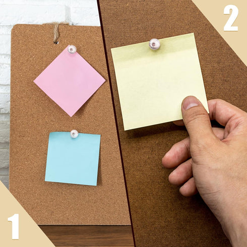 100pcs Thumb Tacks, Rose Gold Flat Push Pins with Storage Box, Clear Round Push Pins Bulletin Board Push Pins for Cork Board Rose Gold Office Supp...