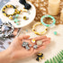 BB Beadthoven 28pcs Silicone Beadable O Ring Bead for Keychain 65mm Round Silicone Loop with 2 Hole Summer Sunflower Silicone Focal Frame Pendant ...